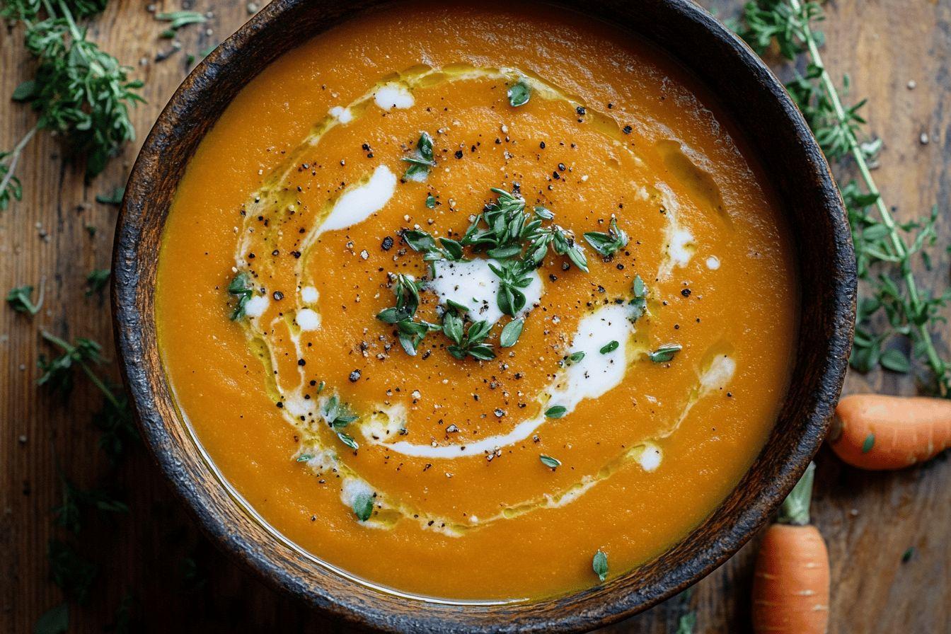 Velouté de butternut et carotte : recette de soupe onctueuse et savoureuse