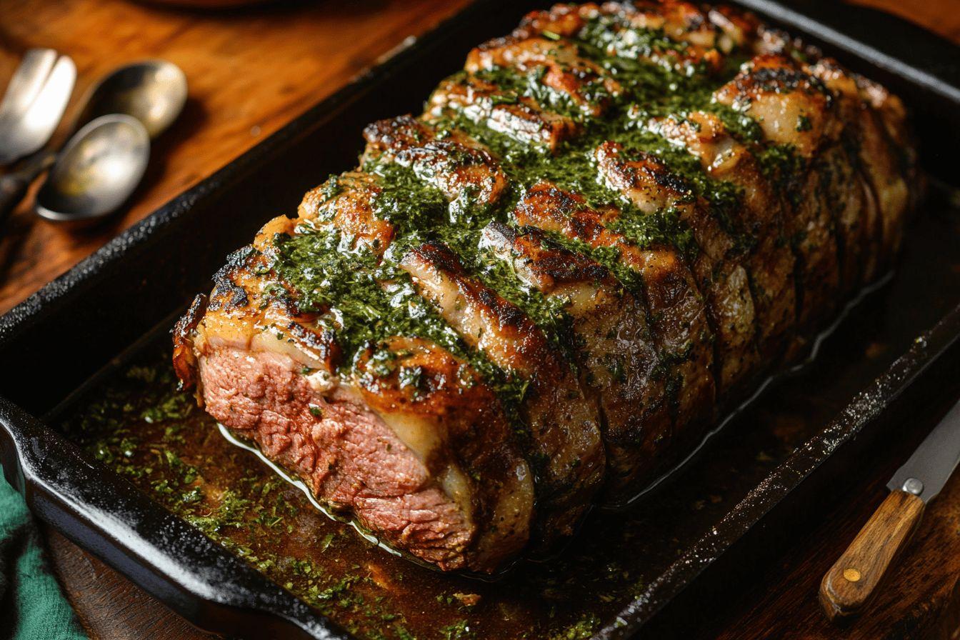 Recette de rôti de veau au four avec sauce aux herbes