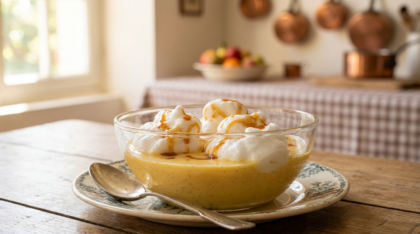 Île flottante : la recette de grand-mère inratable