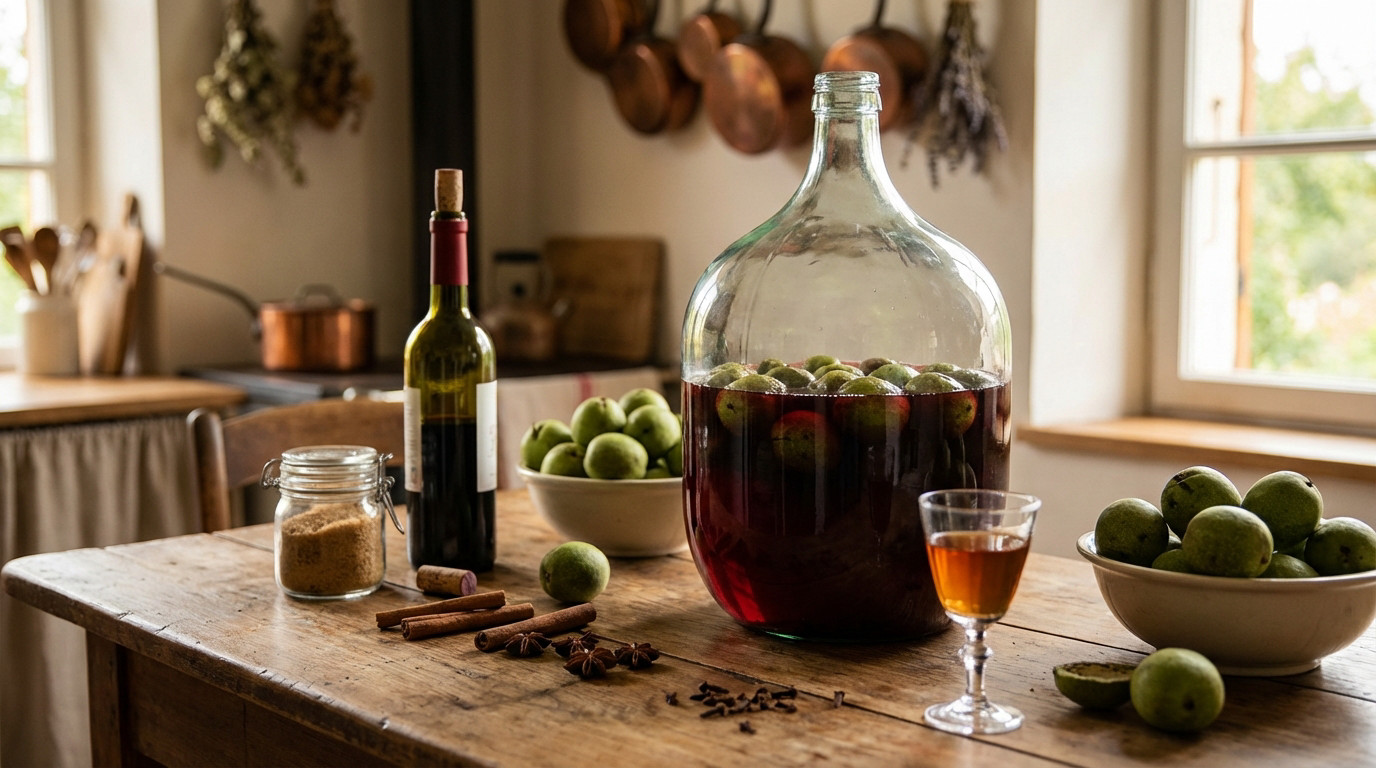 Recette vin de noix de grand-mère : mon secret de chef