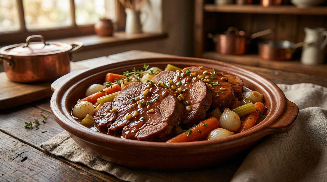 Recette langue de bœuf sauce piquante à l’ancienne